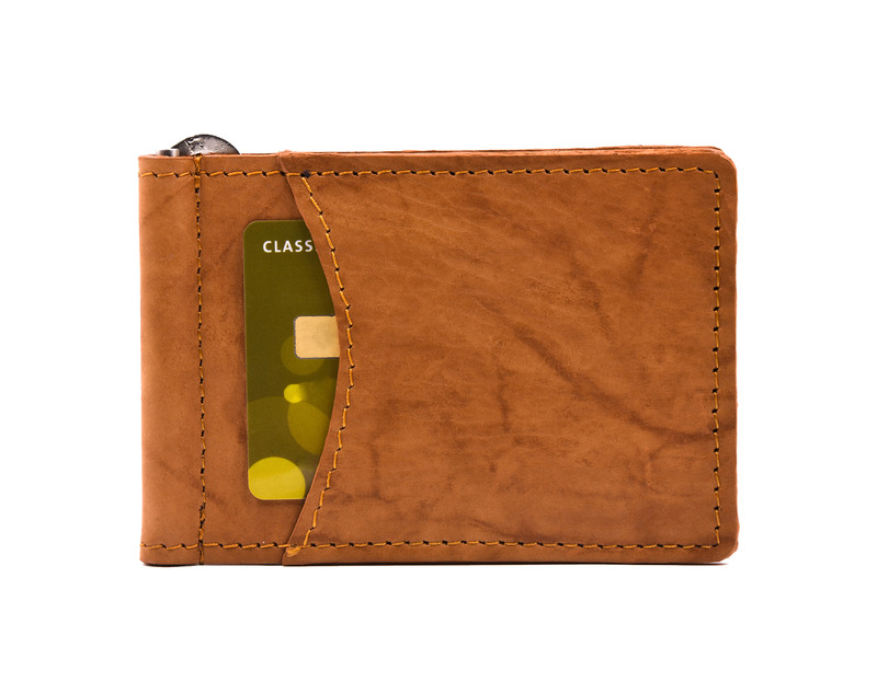 Al1008 Long Men Wallets Leather Genuine Cowhide Cash Money Clip