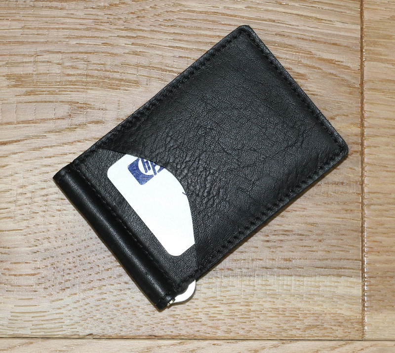 Two Pocket, Money Clip Wallet .Calf — Pinnell Custom Leather