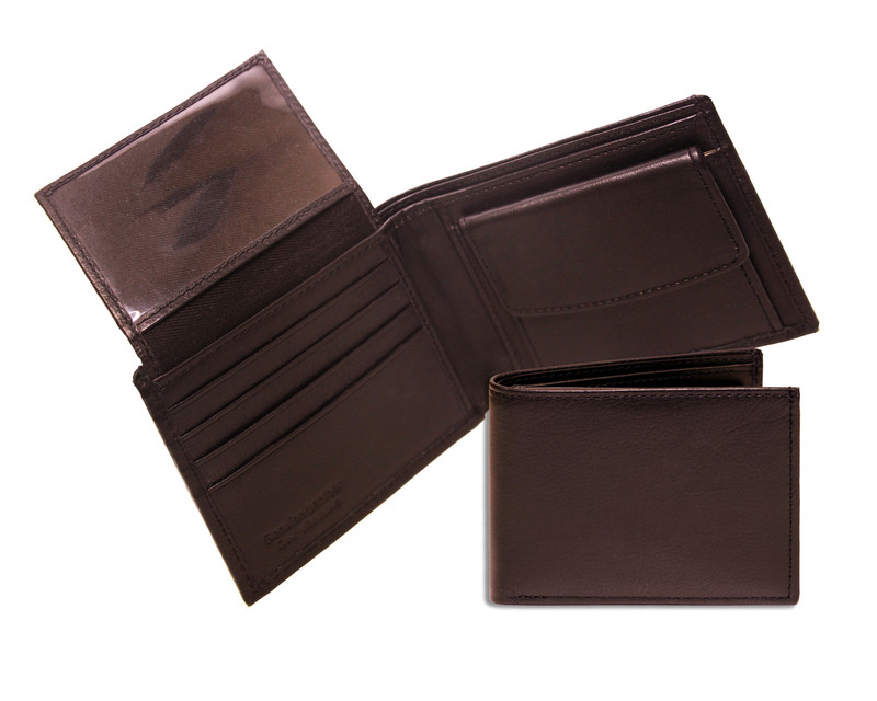 Buy LOUIS PHILIPPE Brown Solid Leather Mens Bi Fold Wallet