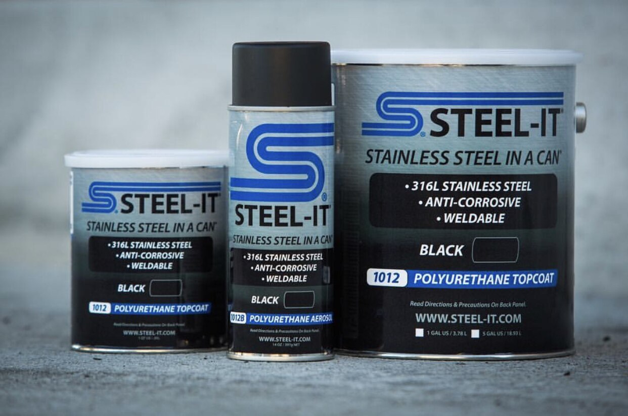 Steel-It Polyurethane (Black, 3 cans)