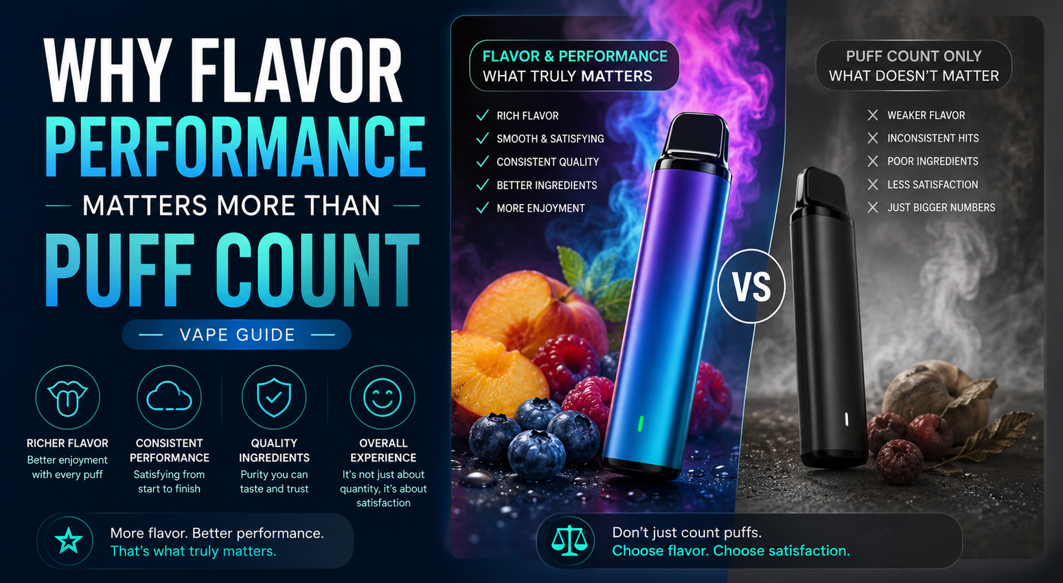 Why Flavor Performance Matters More Than Puff Count  Vape Guide