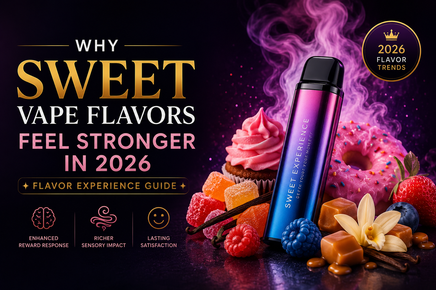 Why Sweet Vape Flavors Feel Stronger in 2026  Flavor Experience Guide