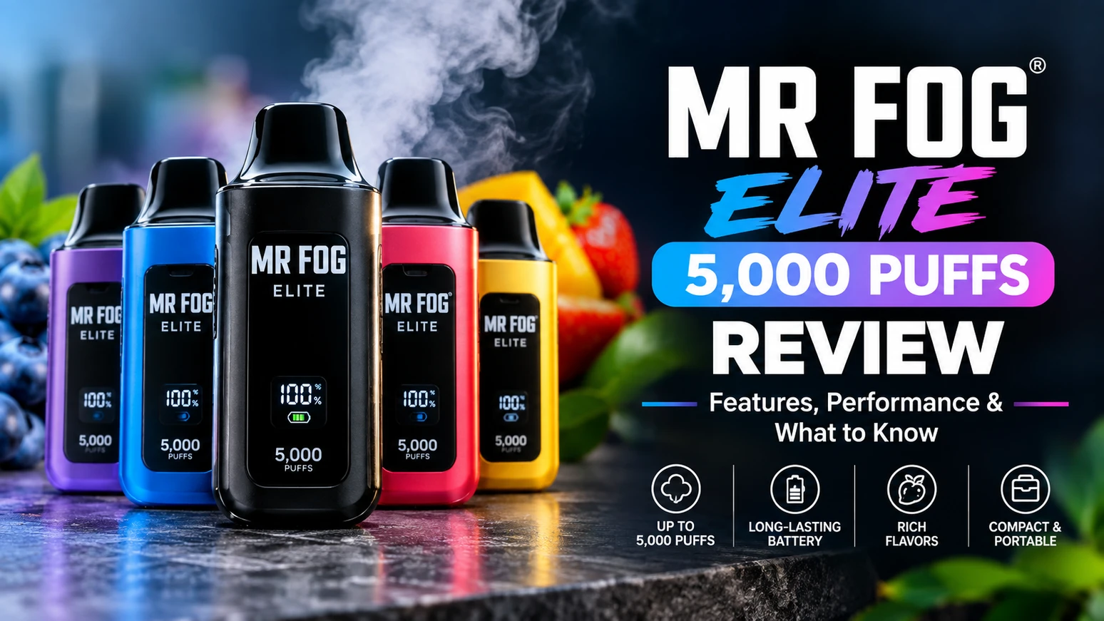 MR FOG ELITE 5,000 Puffs Review: Features, Performance & What to Know