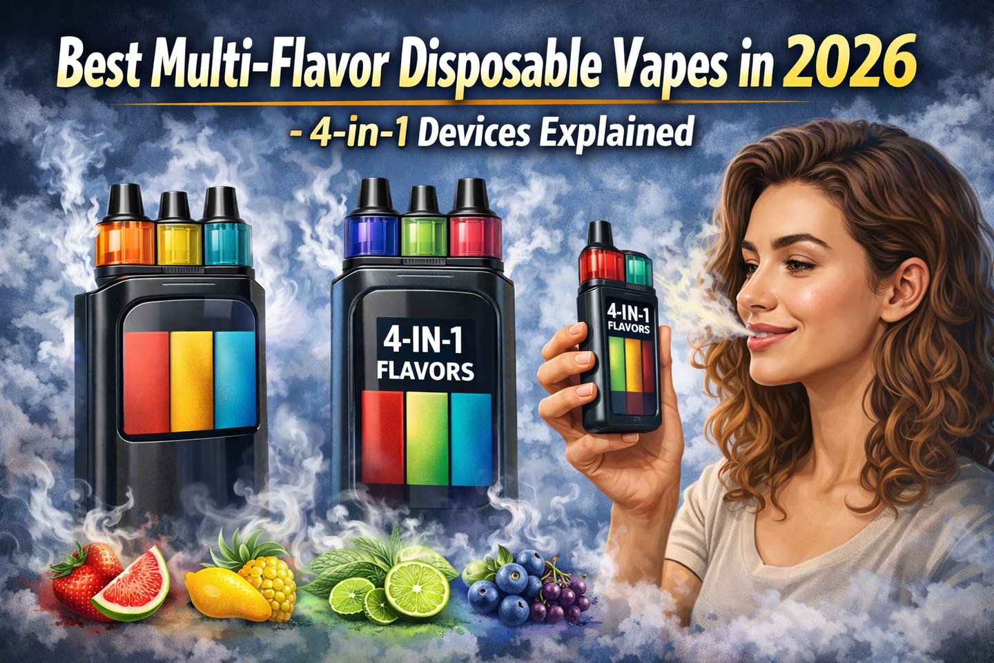 Best Multi-Flavor Disposable Vapes in 2026 – 4-in-1 Devices Explained