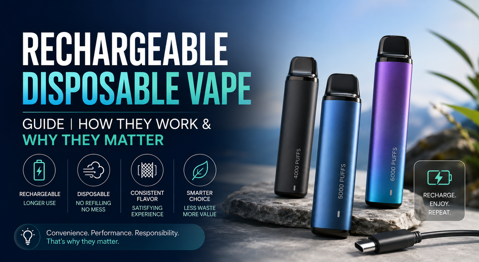 Rechargeable Disposable Vape Guide  How They Work & Why They Matter