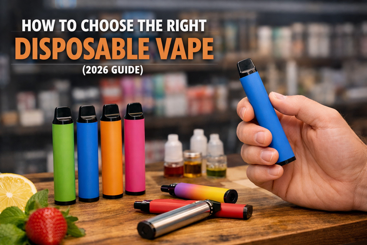 How to Choose the Right Disposable Vape (2026 Guide)