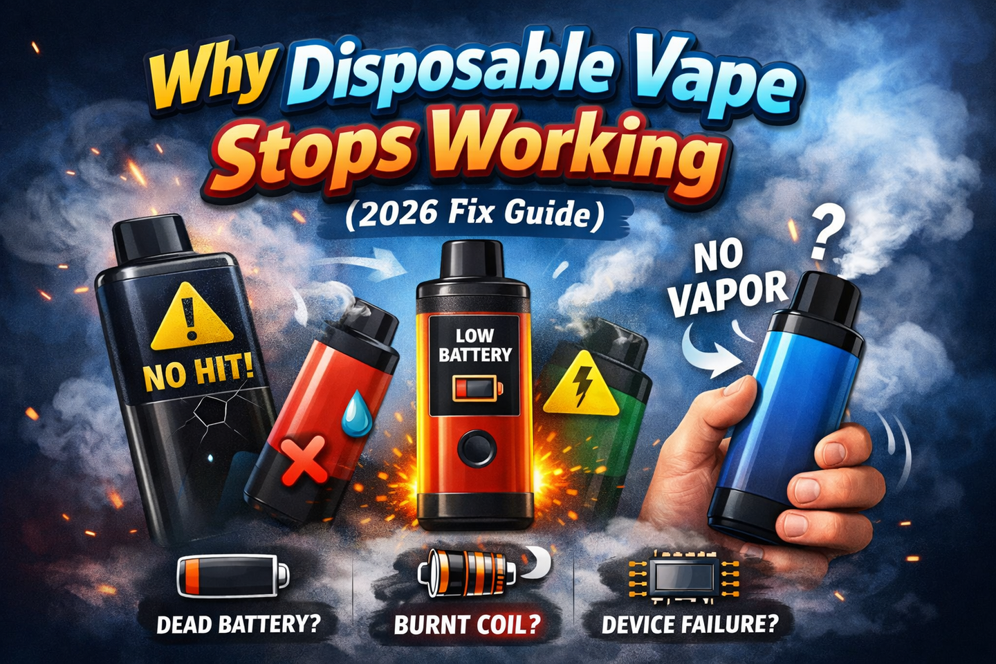  Why Disposable Vape Stops Working (2026 Fix Guide)