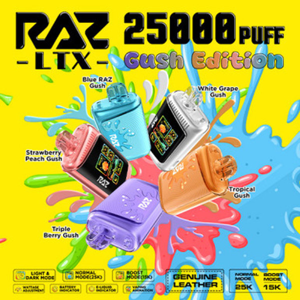 RAZ LTX GUSH 25,000 PUFFS VAPE