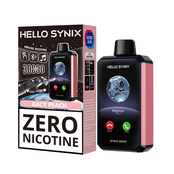 HELLO SYNIX 30,000 PUFFS 0 NICOTINE VAPE