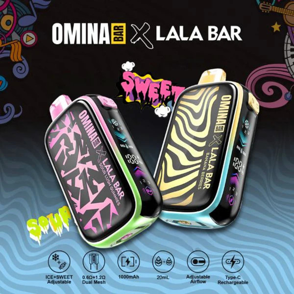 OMINA X LALA BAR 40,000 PUFFS VAPE OMINA X LALA BAR 40,000 PUFFS VAPE