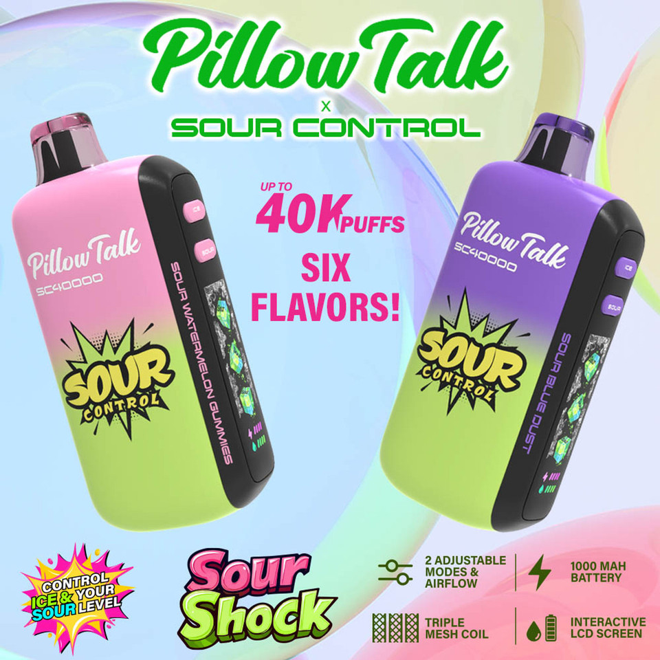 PILLOW TALK SC40000 (SOUR CONTROL) 40,000 PUFFS