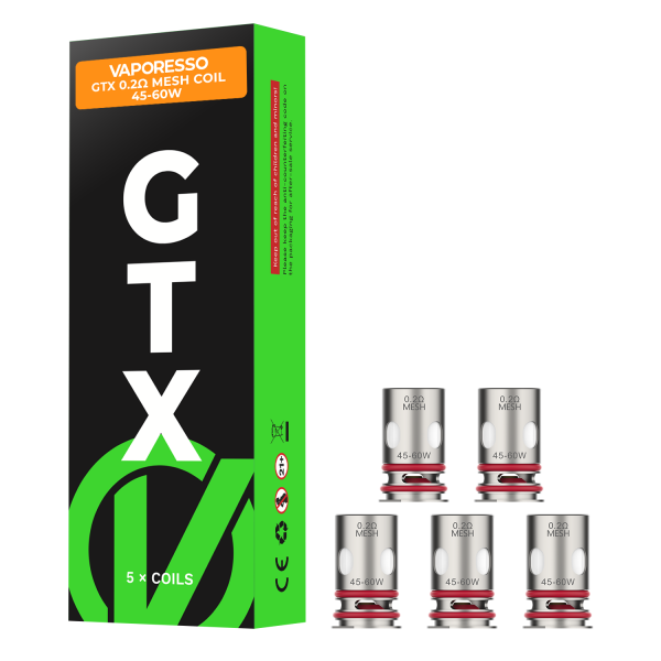 VAPORESSO GTX REPLACEMENT COILS - PACK OF 5
