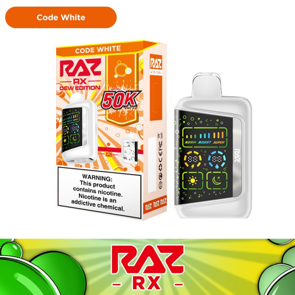 RAZ RX50K DEW EDITION 50,000 PUFFS DISPOSABLE VAPE (COMING SOON)