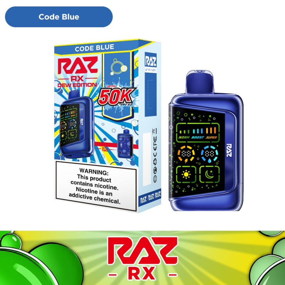 RAZ RX50K DEW EDITION 50,000 PUFFS DISPOSABLE VAPE (COMING SOON)