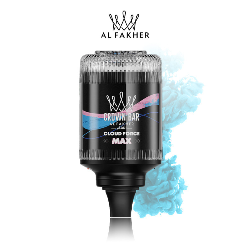 Al Fakher Crown Bar Cloud Force Max disposable hookah vape with high vapor output