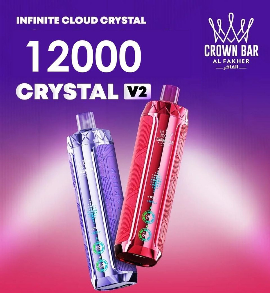 AL FAKHER CROWN BAR CRYSTAL V2 12,000 PUFFS DISPOSABLE VAPE