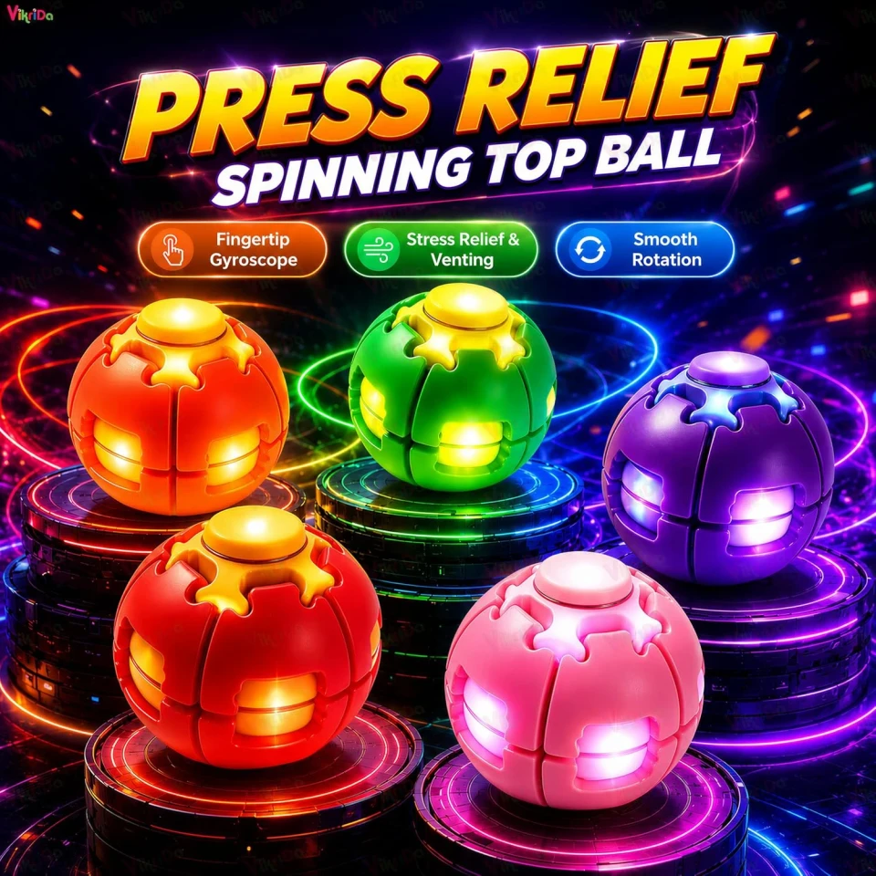 DECOMPRESS ROTATE FIDGET BALL