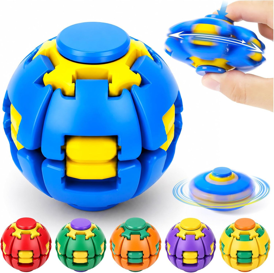 DECOMPRESS ROTATE FIDGET BALL
