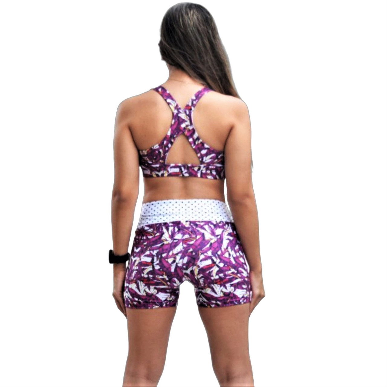 Rep Sports Bra Small Logo - Boysenberry