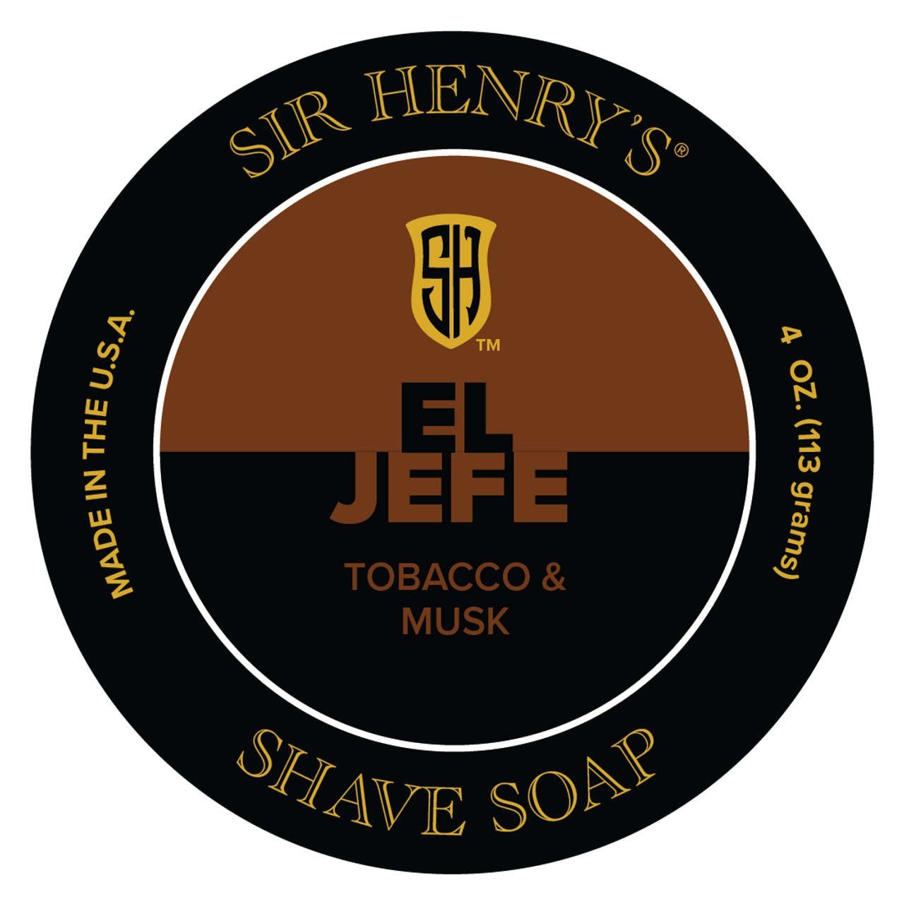 El Jefe Shave Soap Sir Henry's®Black Tie Razor Company®