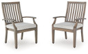 Rainier Ranch - Brown / Beige - Arm Chair With Cushion (Set of 2)