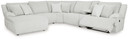 Top Tier - Alloy - 6-Piece Reclining Sectional With Laf Chaise - Fabric