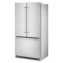 Kitchenaid® 20 cu.ft. 36-Inch Width Counter-Depth French Door Refrigerator with Interior Dispense KRFC300ESS