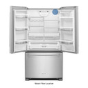 Kitchenaid® 20 cu.ft. 36-Inch Width Counter-Depth French Door Refrigerator with Interior Dispense KRFC300ESS