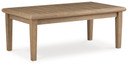 Carter Hall - Beige - Rectangular Cocktail Table