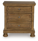 Feddinger - Medium Brown - Two Drawer Night Stand