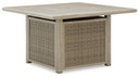 Cliff Trails - Beige - Square Fire Pit Table
