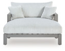 Hurley Park - Gray - Chaise Lounge With Cushion