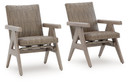 Cliff Trails - Beige - Rocking Arm Chair (Set of 2)
