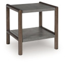 Kallenny - Brown / Gray - Rectangular End Table