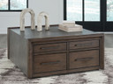 Kallenny - Brown / Gray - Square Cocktail Table