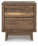 Chirason - Brown - Two Drawer Night Stand