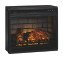 Willowton - Whitewash - 2 Pc. - 64" TV Stand with Faux Firebrick Fireplace Insert