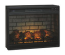 Roddinton - Dark Brown - 2 Pc. - 74" TV Stand with Electric Infrared Fireplace Insert