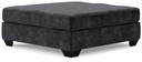 Lavernett - Charcoal - Oversized Accent Ottoman