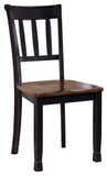 Owingsville - Black / Brown - Dining Room Side Chair (Set of 2)