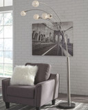 Winter - Silver Finish - Metal Arc Lamp