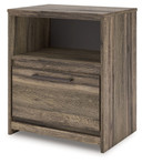 Elbrim - Brown - One Drawer Night Stand