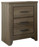 Zelen - Warm Gray - Two Drawer Night Stand