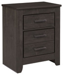 Brinxton - Charcoal - Two Drawer Night Stand