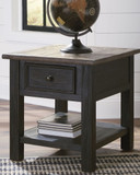 Tyler Creek - Grayish Brown / Black - Rectangular End Table
