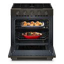 Kitchenaid® 5.0 Cu. Ft. Smart Slide-in Gas Range with Convection Cooking Modes and 2-in-1 Burner KSGS530SBE