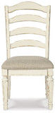 Realyn - Chipped White - Dining UPH Side Chair (Set of 2) - Ladderback