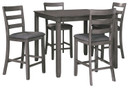 Bridson - Gray - Square Counter TBL Set (Set of 5)