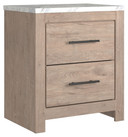 Senniberg - Light Brown - Two Drawer Night Stand