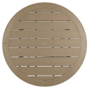 Fairen Trail - Black / Driftwood - Round Bar Table w/Umb OPT